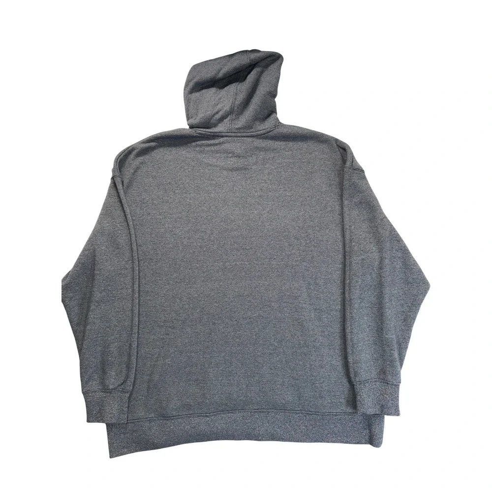 Nike Mens XXL Blue Heathered Graphic Pullover Hoodie Swoosh Logo Sportswear